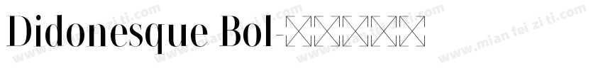 Didonesque Bol字体转换